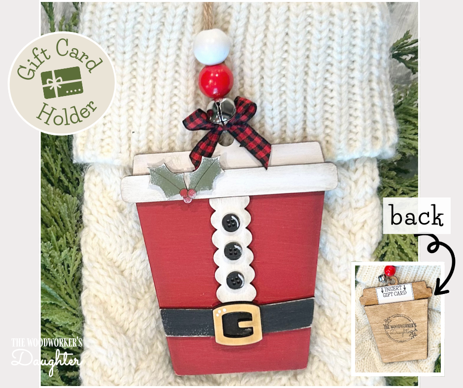 Cocoa Cup Character Ornament and Gift Card Holders