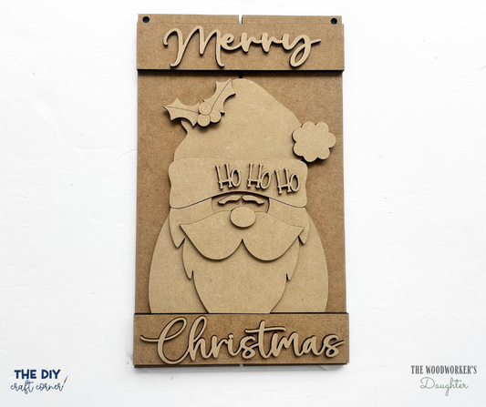 Santa Pallet Sign – Wood Cuts