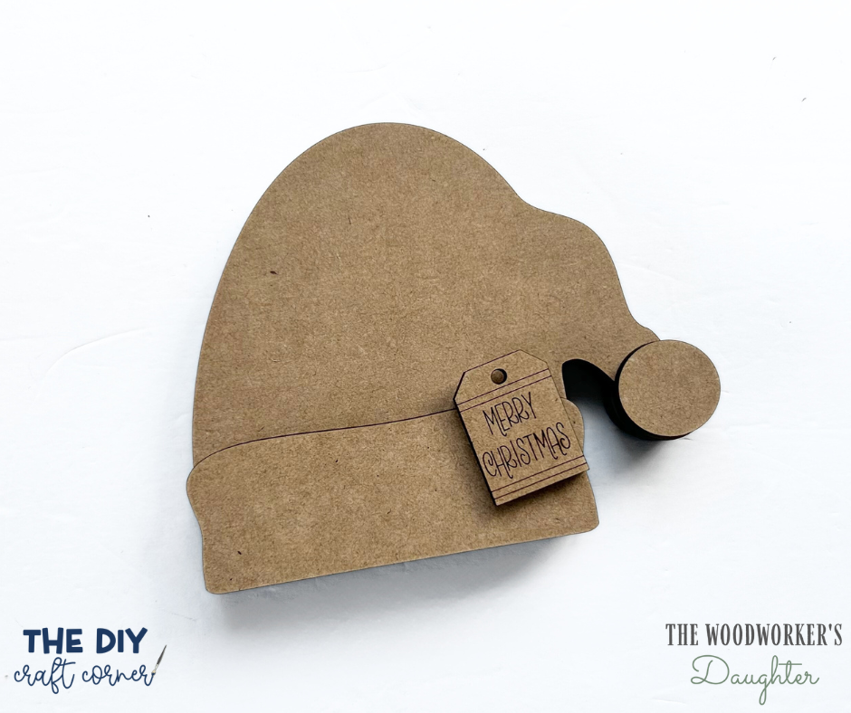 LIMITED EDITION - Chunky Santa Hat Shelf Sitter – Wood Cuts