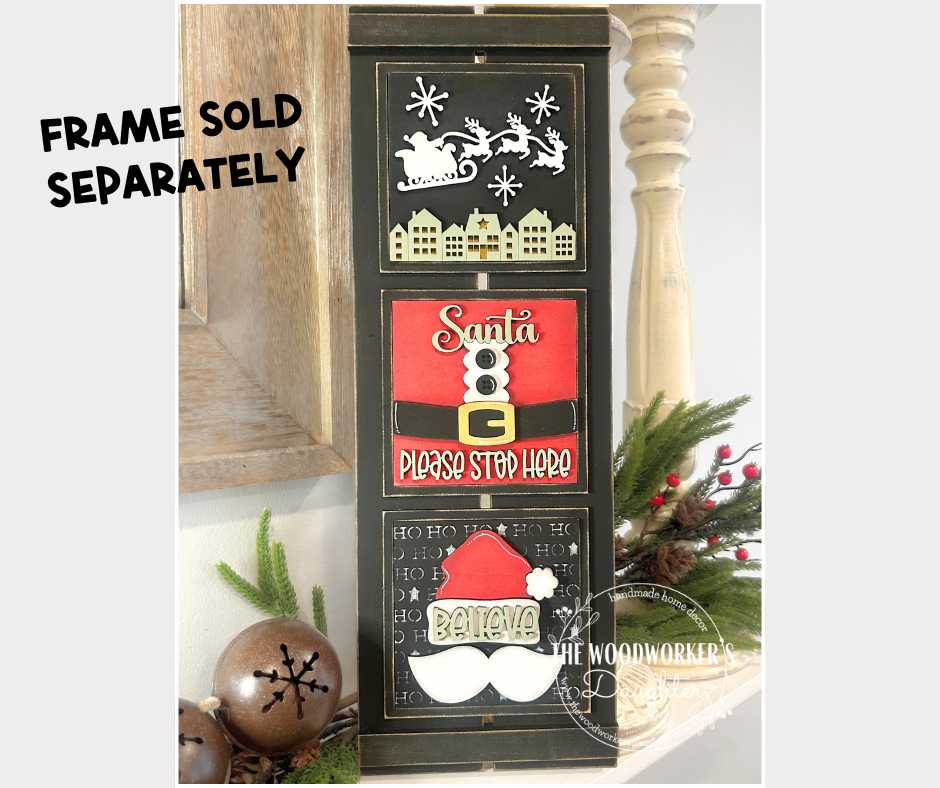 Santa Believe Interchangeable Inserts