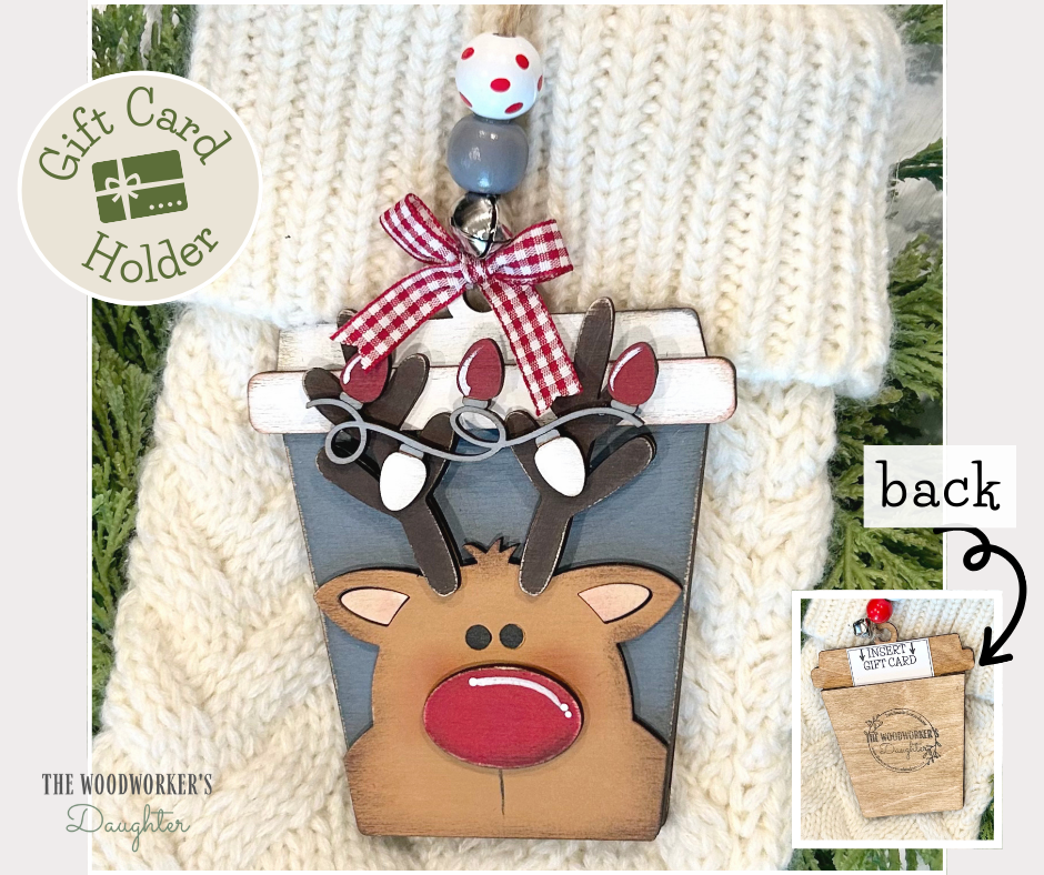 Cocoa Cup Character Ornament and Gift Card Holders