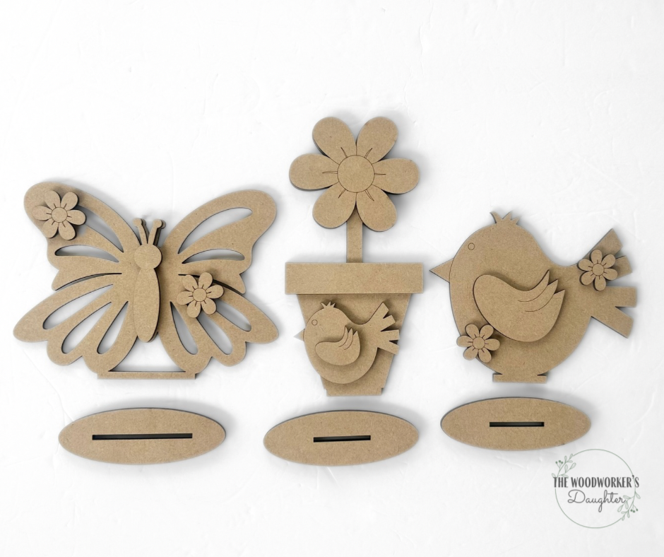 DIY Spring Shelf Sitters