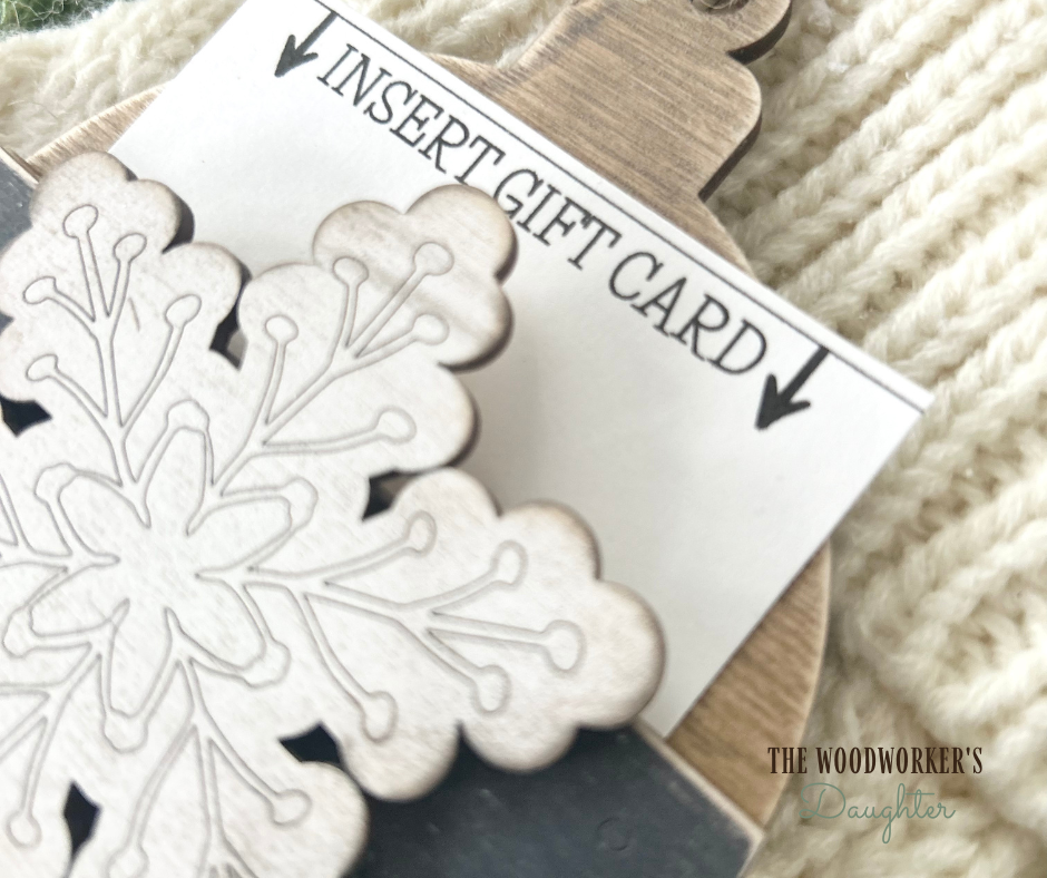 Snowflake Ornament and Gift Card Holder