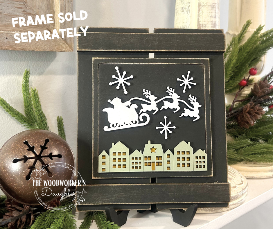 Santa Insert Santa Believe Interchangeable Inserts – The Woodworker's Daughter