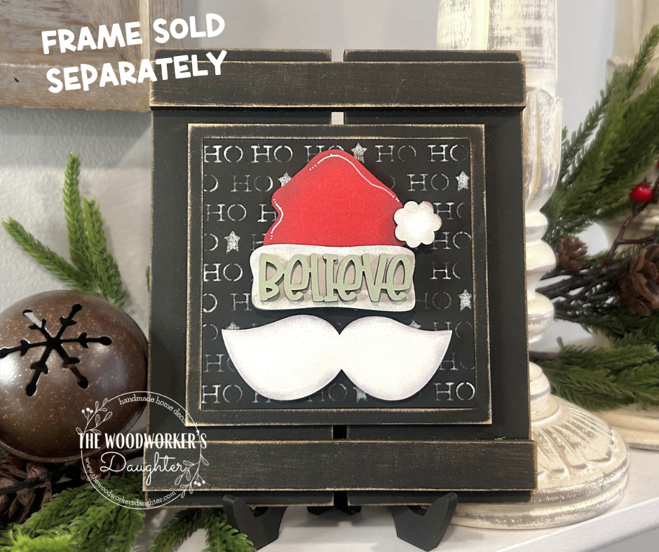 Santa Believe Interchangeable Inserts