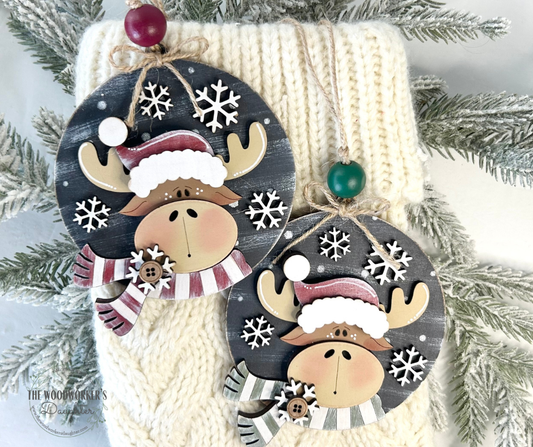 Merry Moose Ornament
