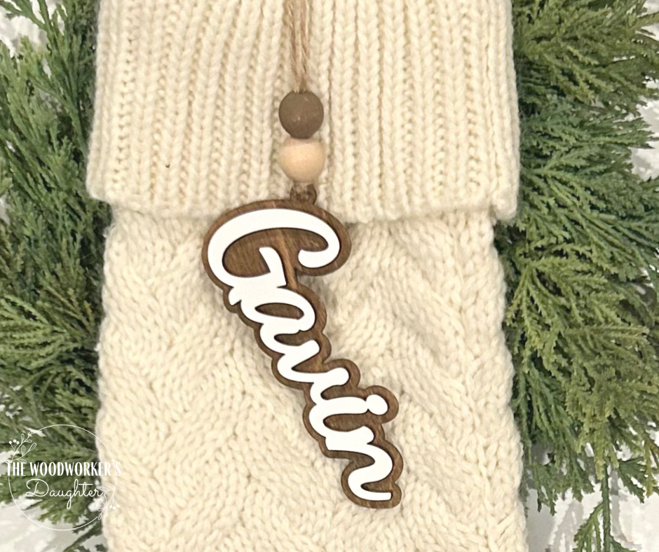 Personalized Name Stocking Tag