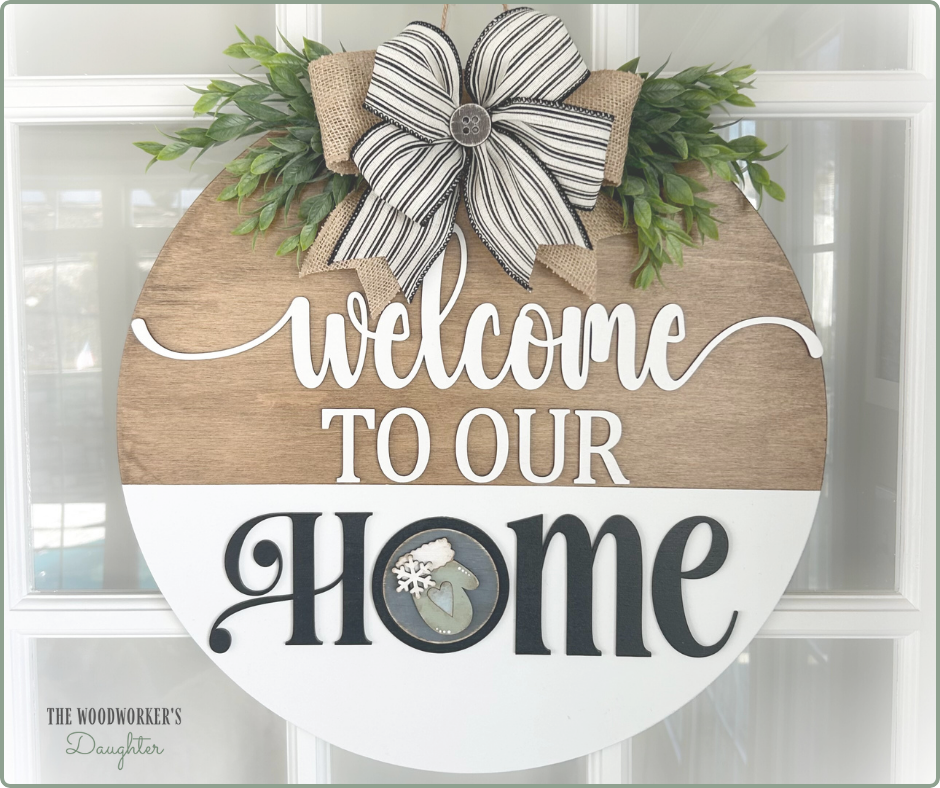 Interchangeable Welcome Door Hanger 18"