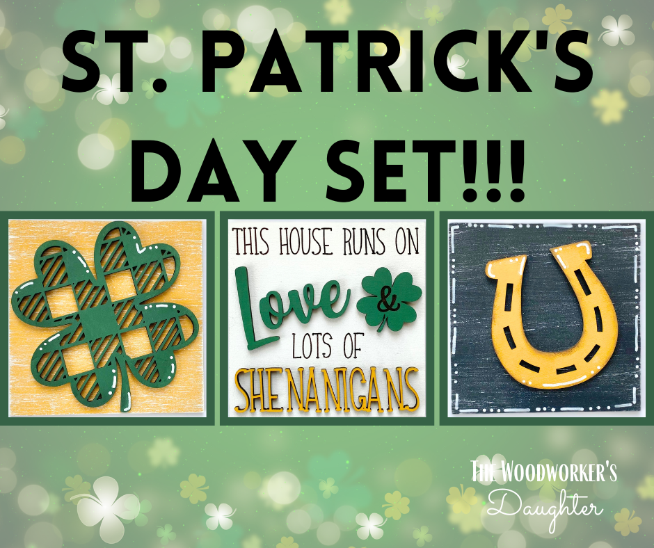 Interchangeable ST PATRICK'S DAY Insert Set