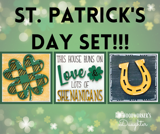 Interchangeable ST PATRICK'S DAY Insert Set