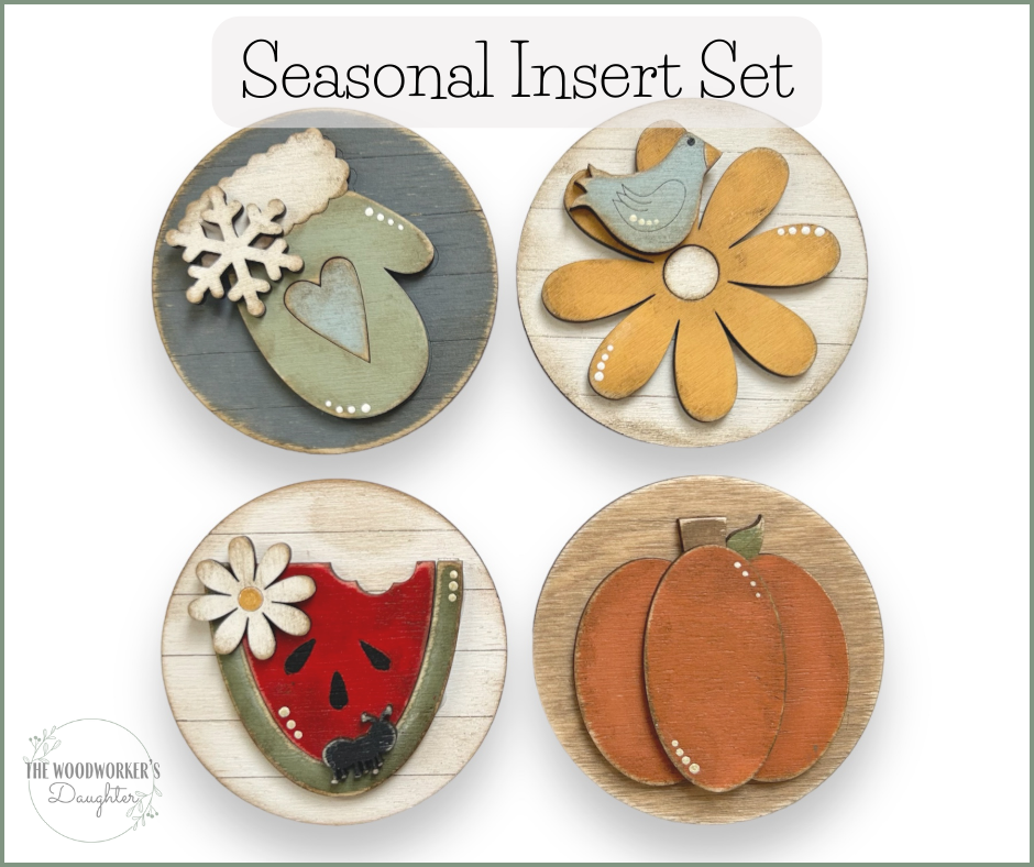 Seasonal Interchangeable Inserts 3"