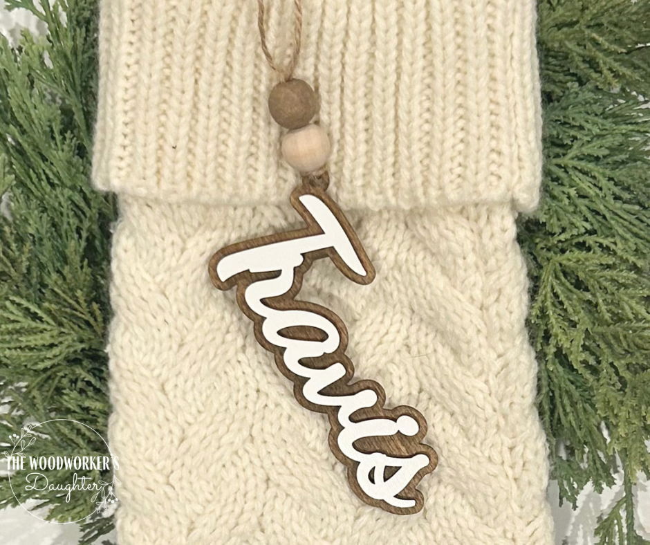 Personalized Name Stocking Tag