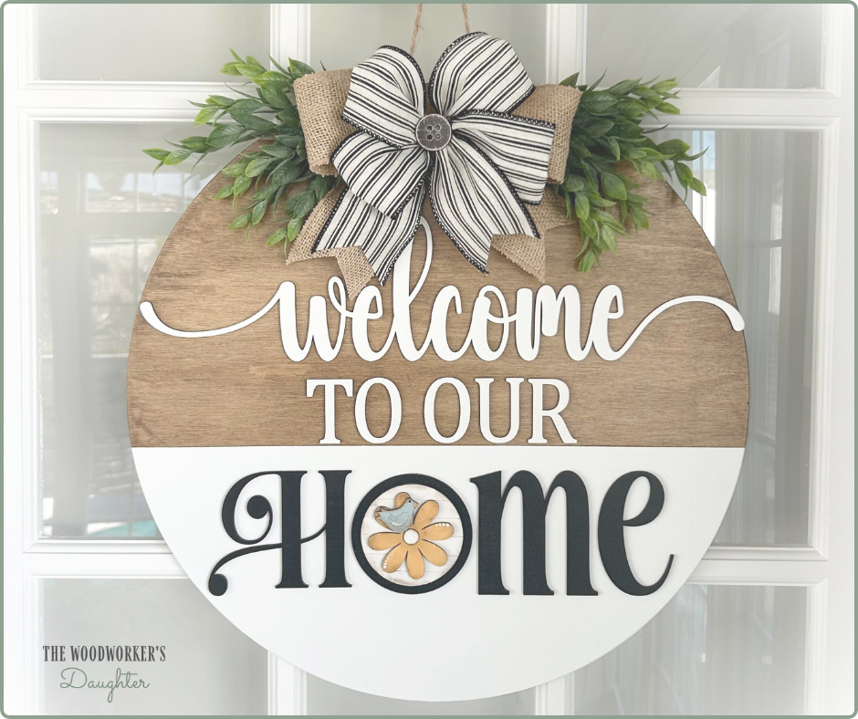 Interchangeable Welcome Door Hanger 18"