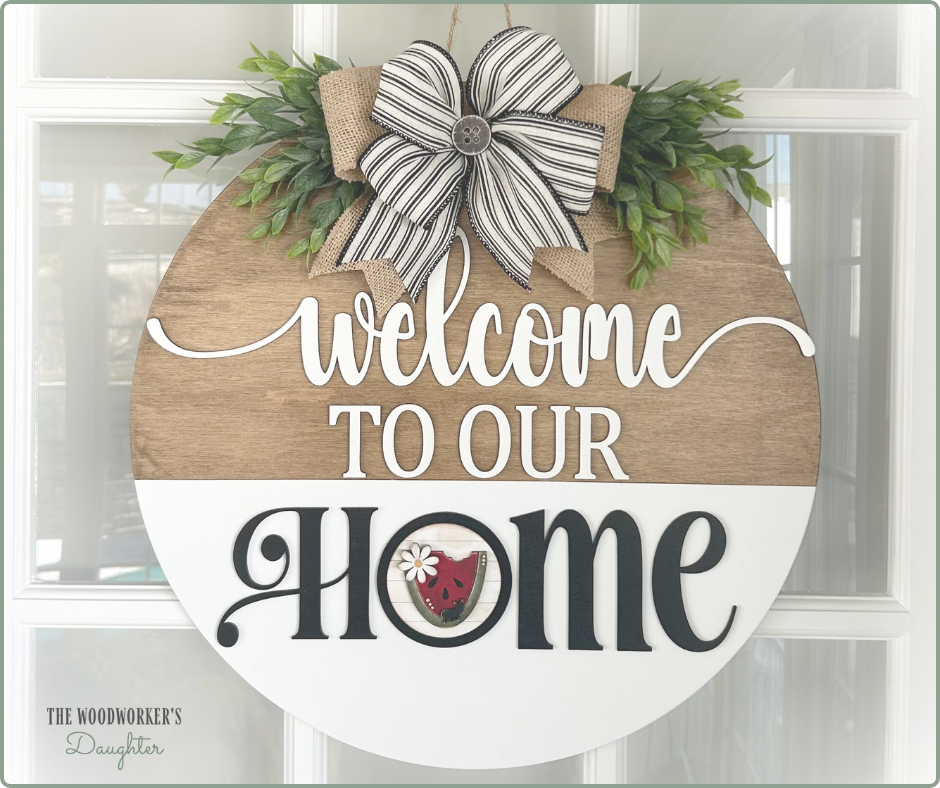 Interchangeable Welcome Door Hanger 18"