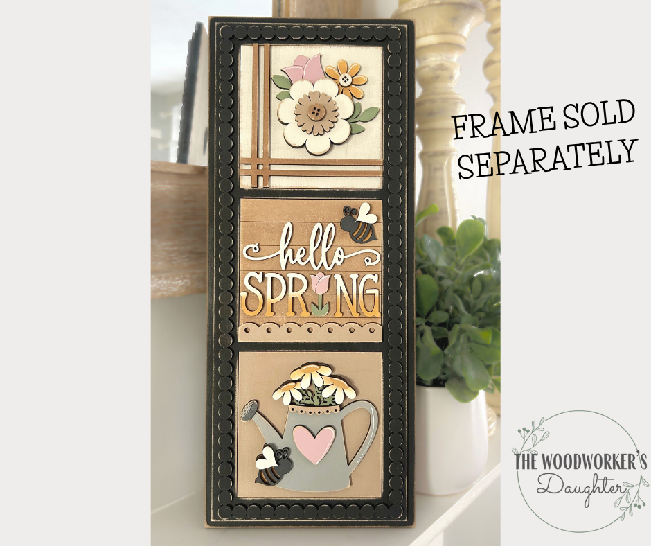 Spring Floral Interchangeable Inserts