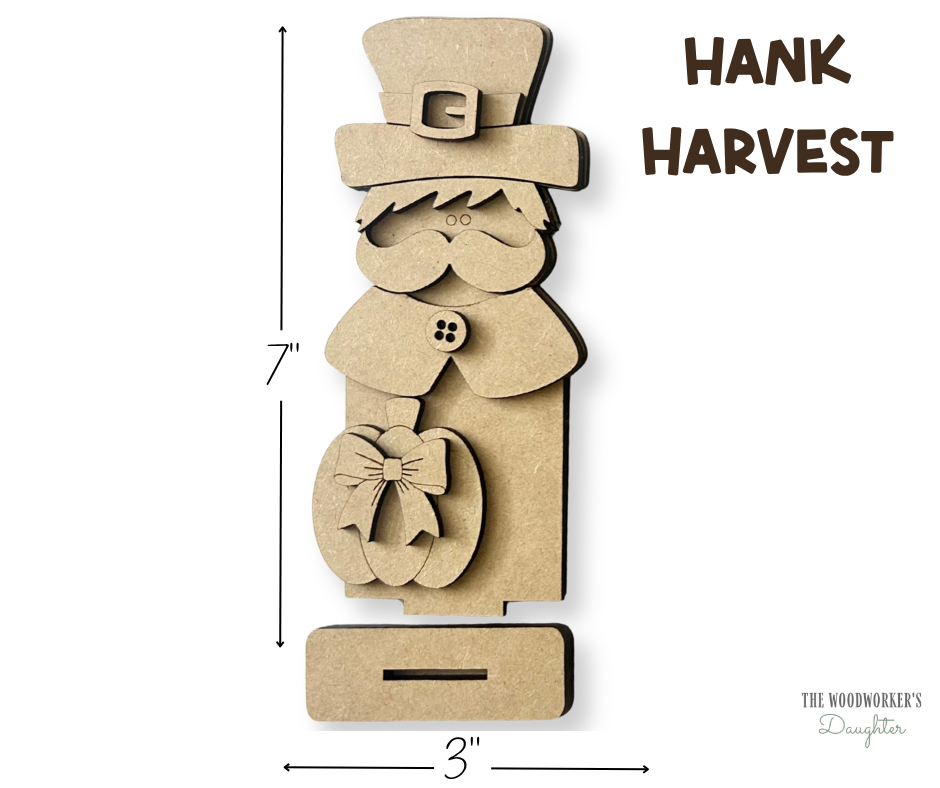 Harvest Friends Shelf Sitters – Wood Cuts