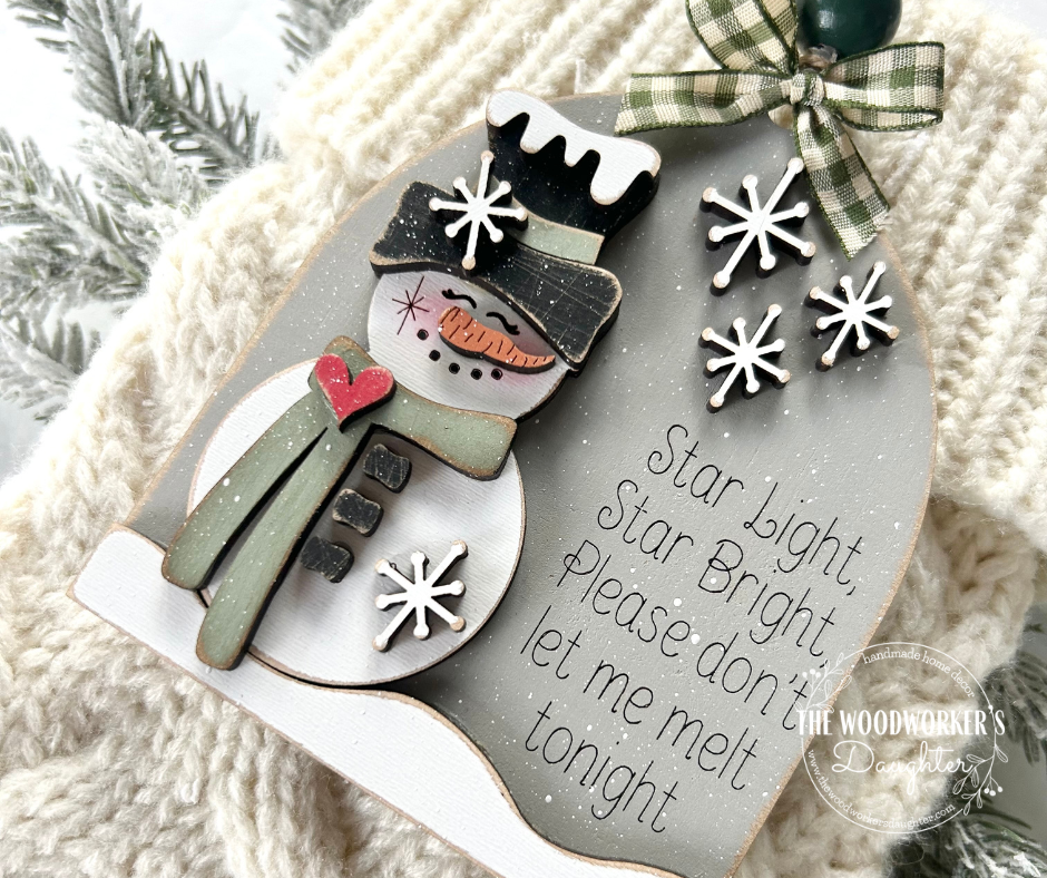 Star Light Star Bright Snowman Ornament