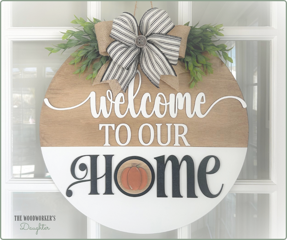 Interchangeable Welcome Door Hanger 18"