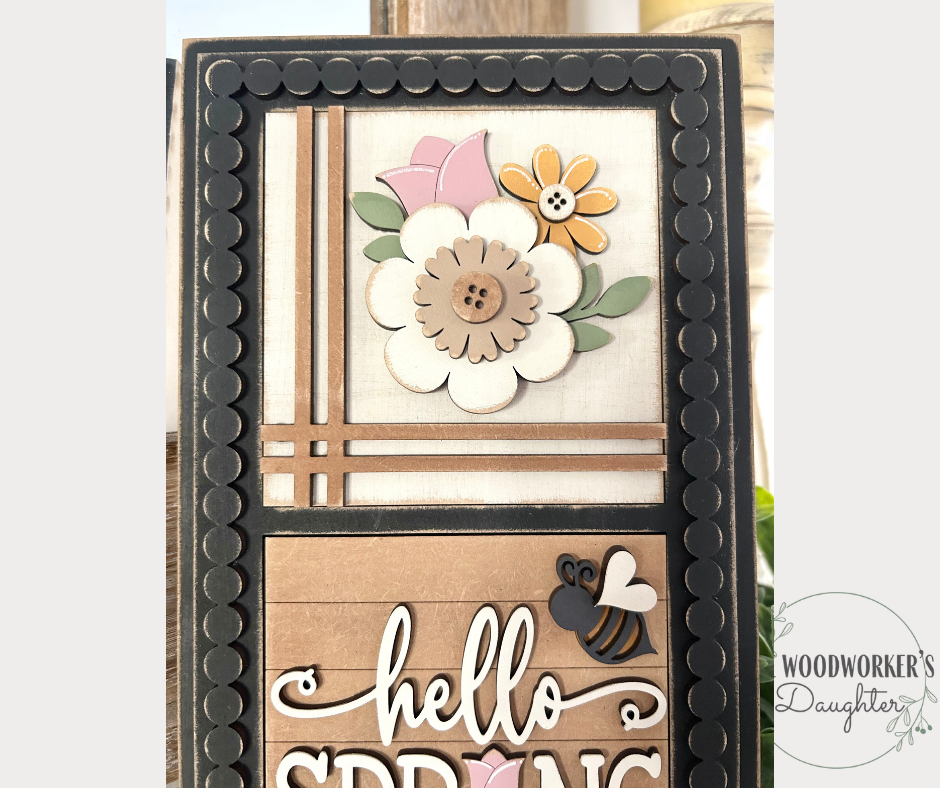 Spring Floral Interchangeable Inserts
