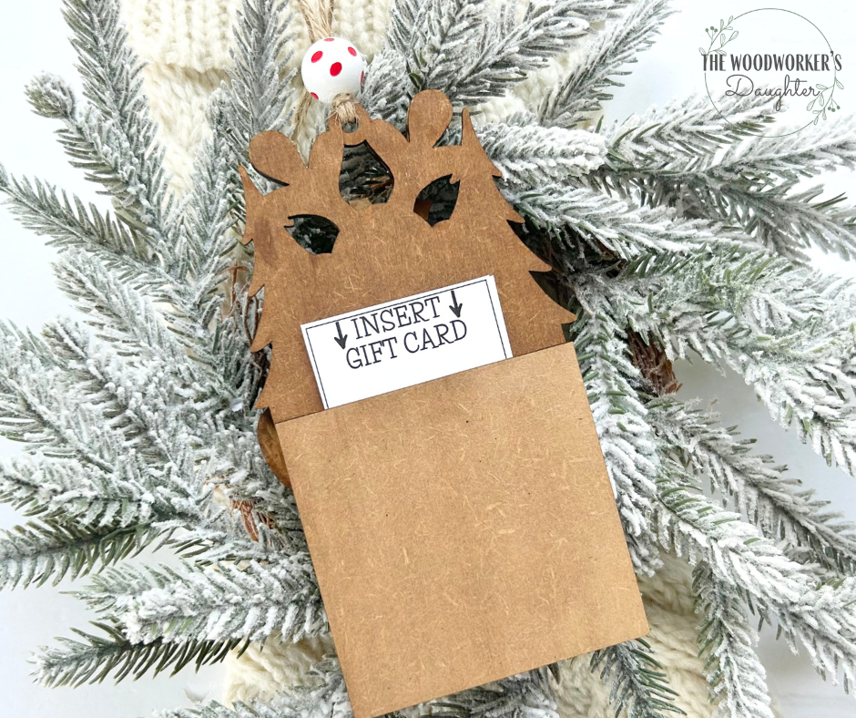 Reindeer Chimney Ornament and Gift Card Holder
