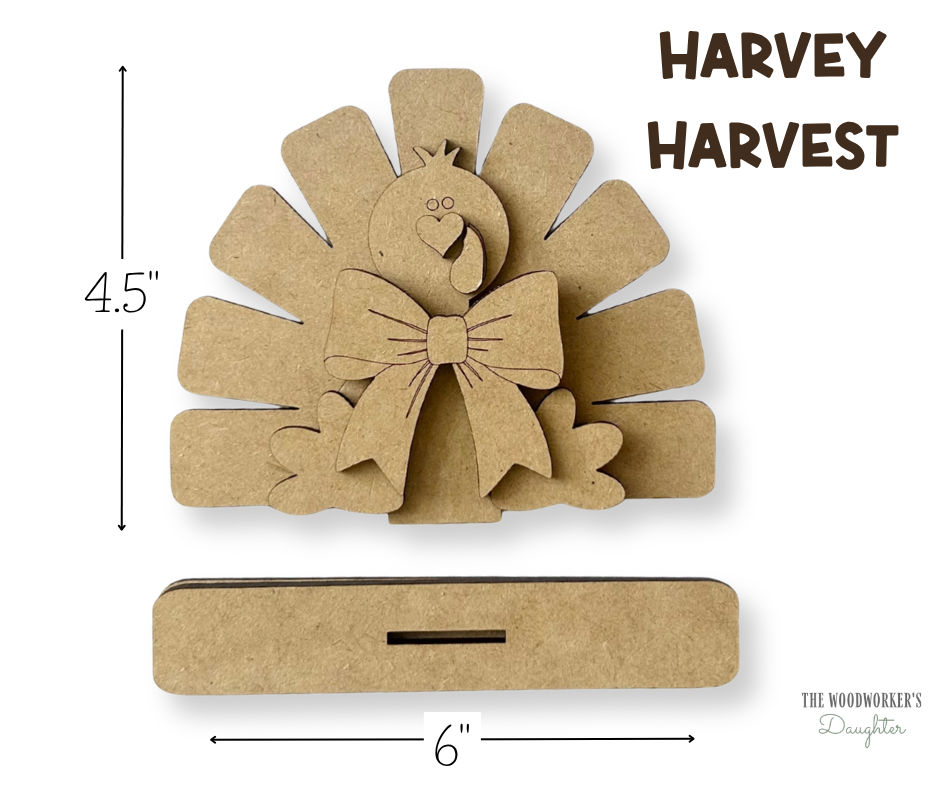 Harvest Friends Shelf Sitters – Wood Cuts