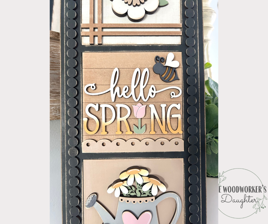 Spring Floral Interchangeable Inserts