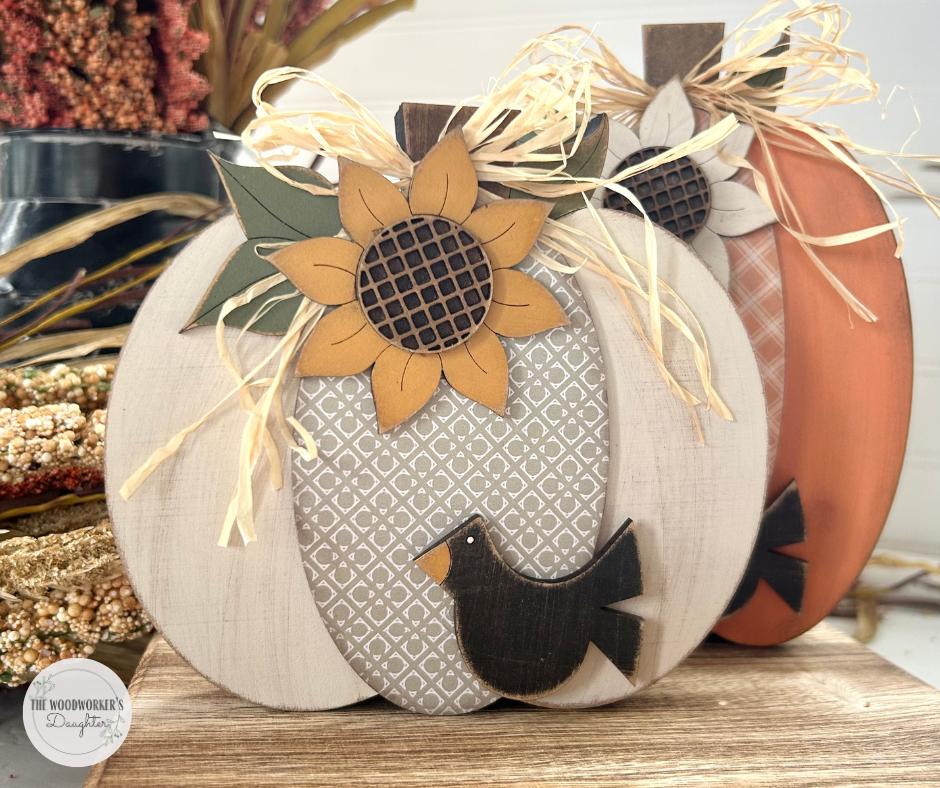 Chunky Pumpkin Shelf Sitter