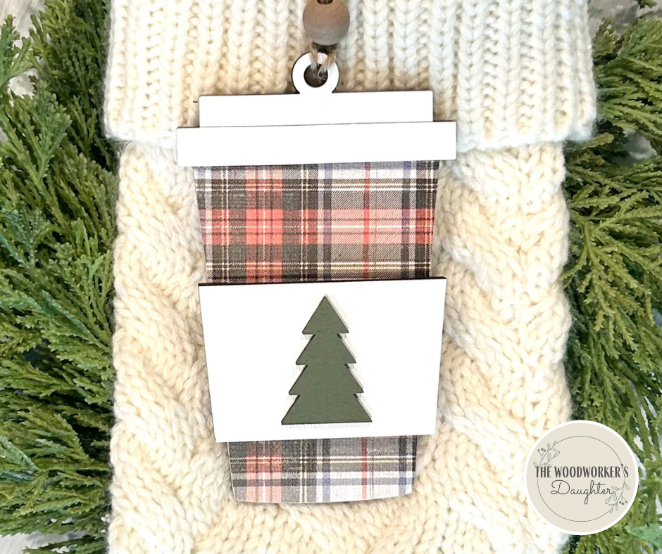 Coffee Ornament and Gift Card Holder