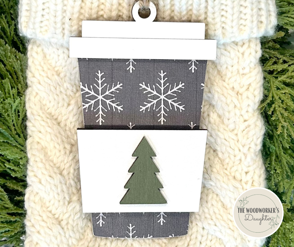 Coffee Ornament and Gift Card Holder