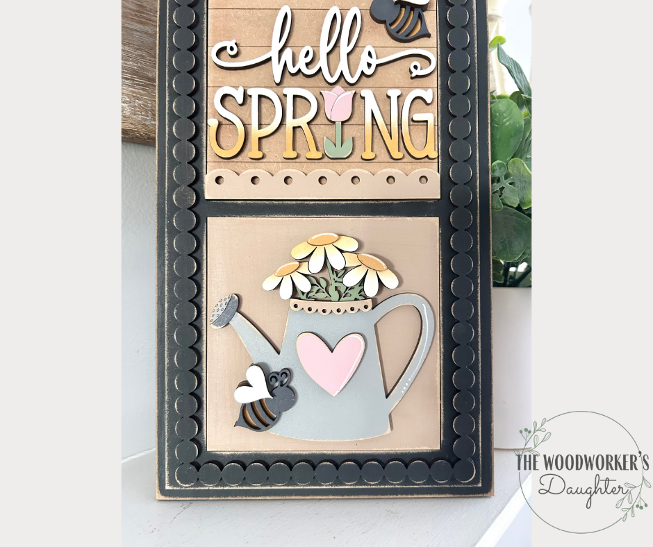 Spring Floral Interchangeable Inserts