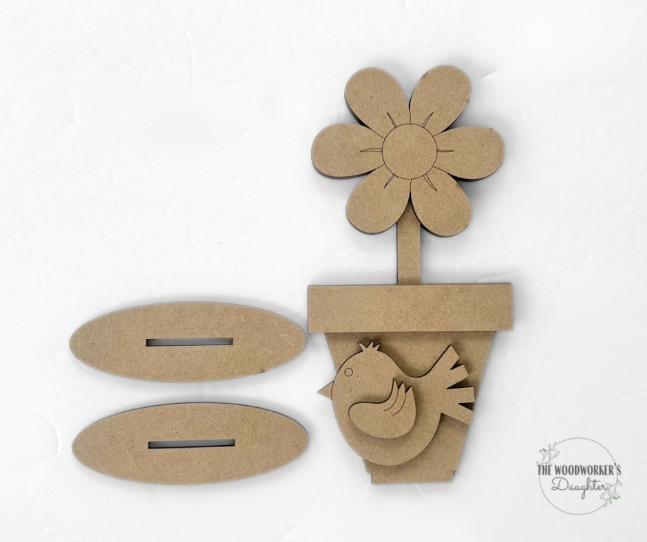 DIY Spring Shelf Sitters
