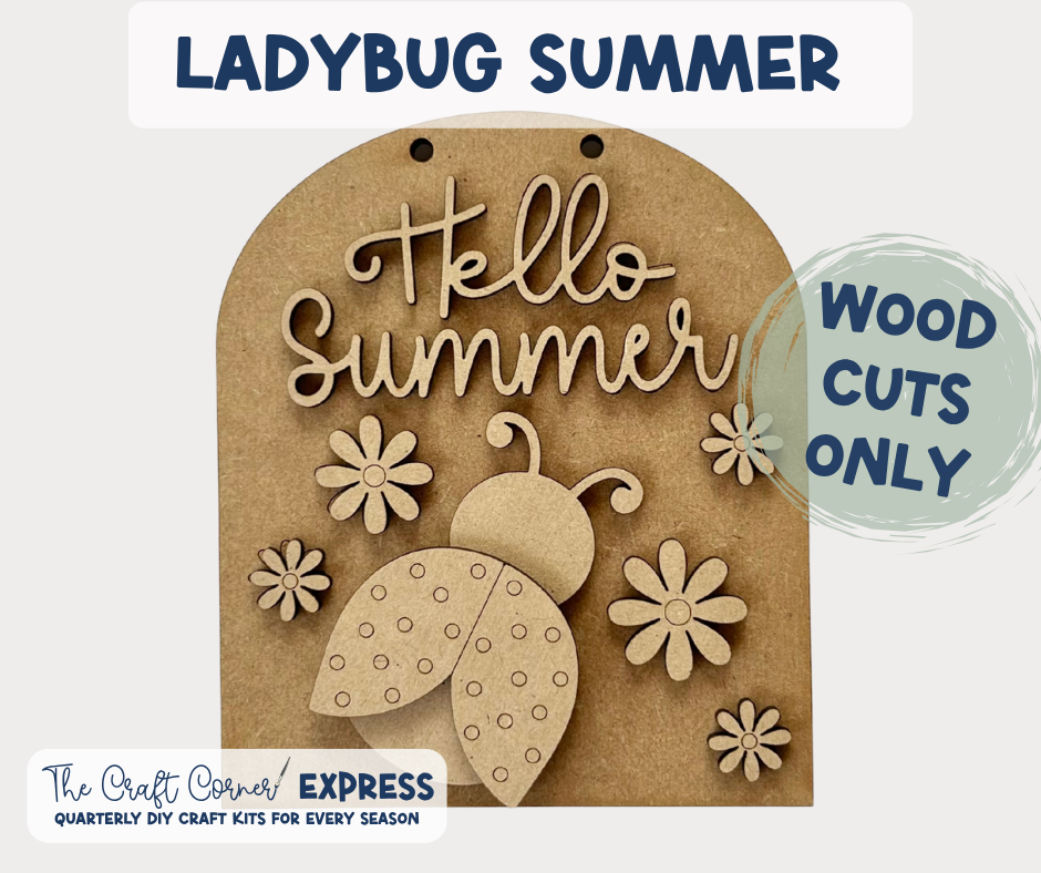 Ladybug Wood Cut Add-On 🐞
