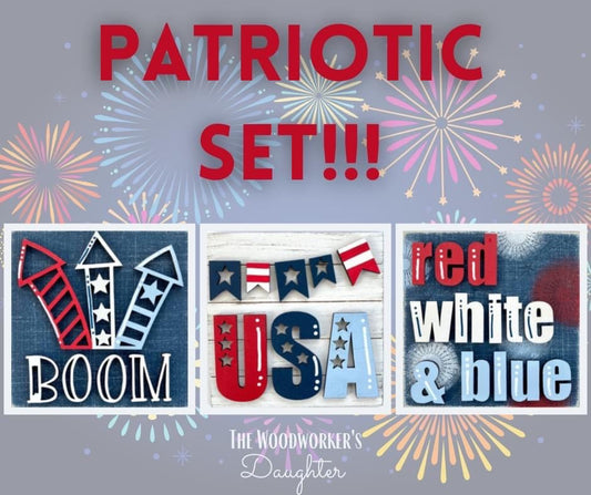 Interchangeable PATRIOTIC Insert Set