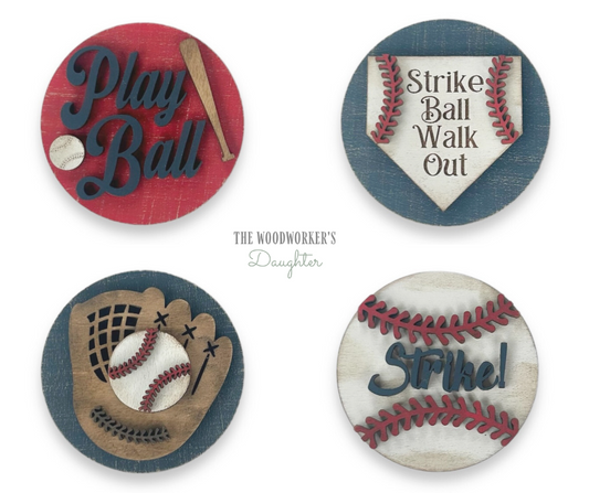 Baseball 3" Interchangeable Inserts