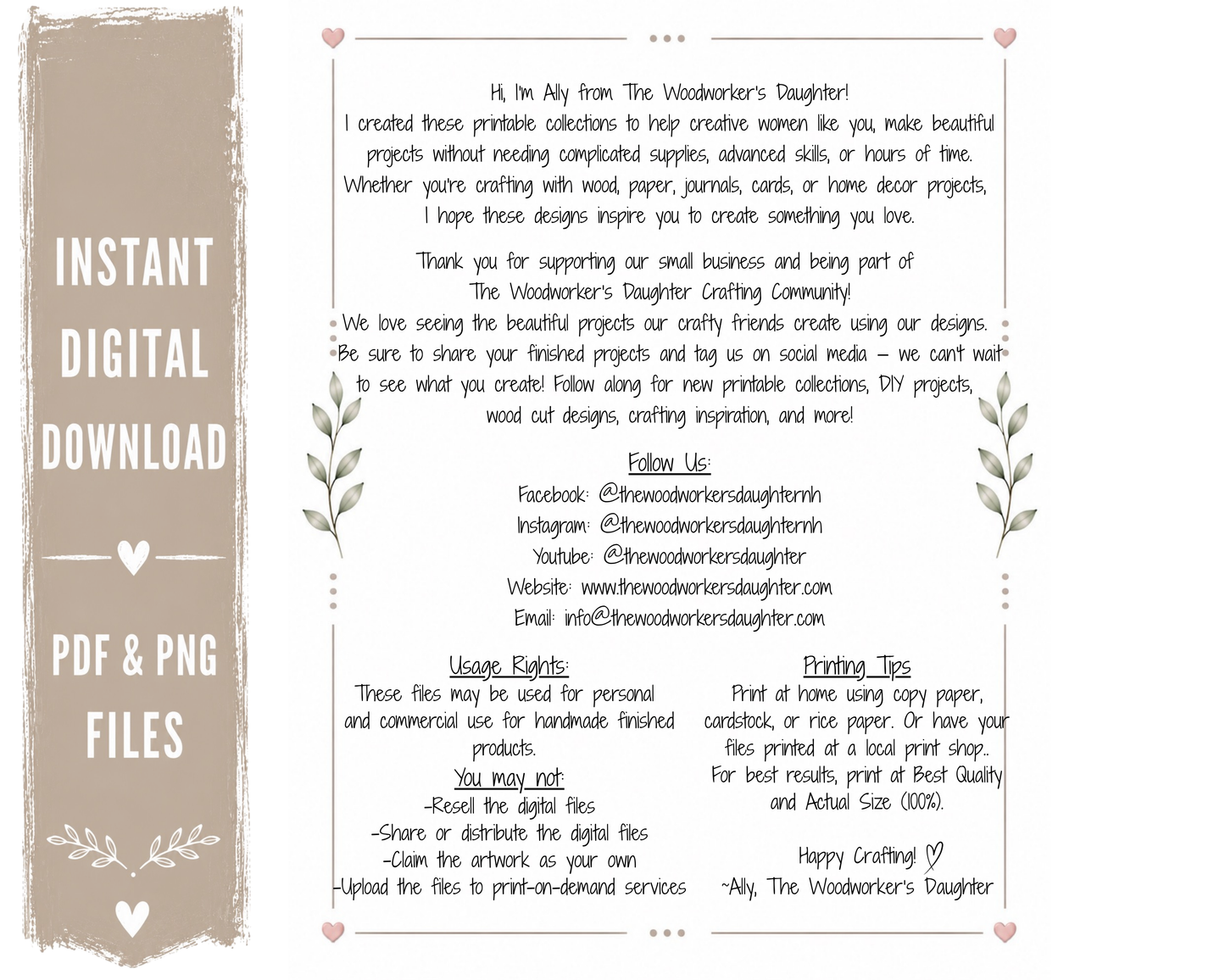 Apple Market Printable Collection | Apple Graphics for Wood Crafts, Decoupage & DIY Decor