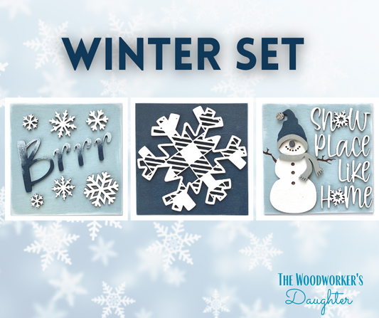 Interchangeable WINTER - SNOWPLACE LIKE HOME Insert Set